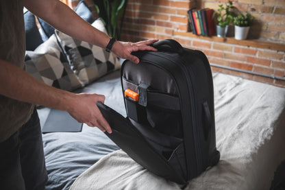 NOMATIC Navigator Carry-On 37L Expandable Hard Shell Luggage Anti-Theft Roller with Laptop Compartment