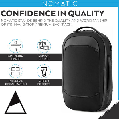 NOMATIC Navigator RS 15L Backpack Compact Travel Laptop Bag Everyday Carry for Men