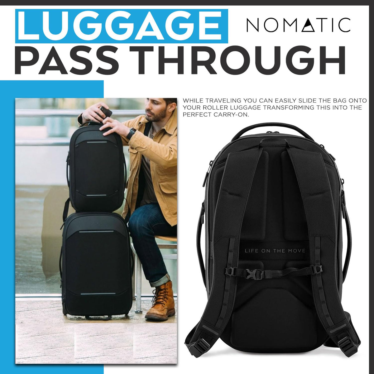 NOMATIC Navigator RS 15L Backpack Compact Travel Laptop Bag Everyday Carry for Men