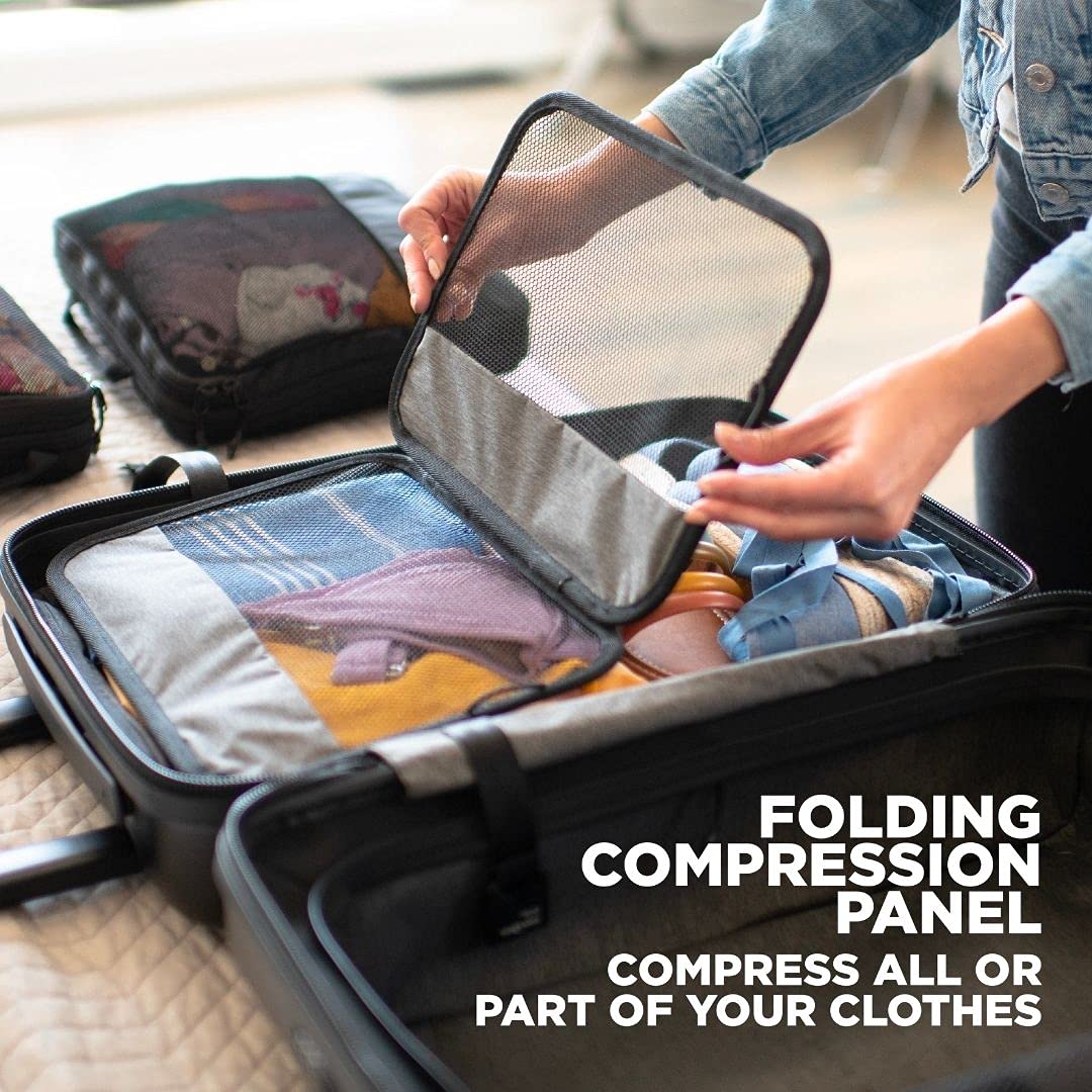 NOMATIC Carry-On Classic Suitcase 30L Travel Luggage TSA Approved Compact Carry-On Roller Black