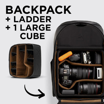 NOMATIC Peter McKinnon 25L Camera Backpack with Cube DSLR Travel Photography Bag Large Capacity