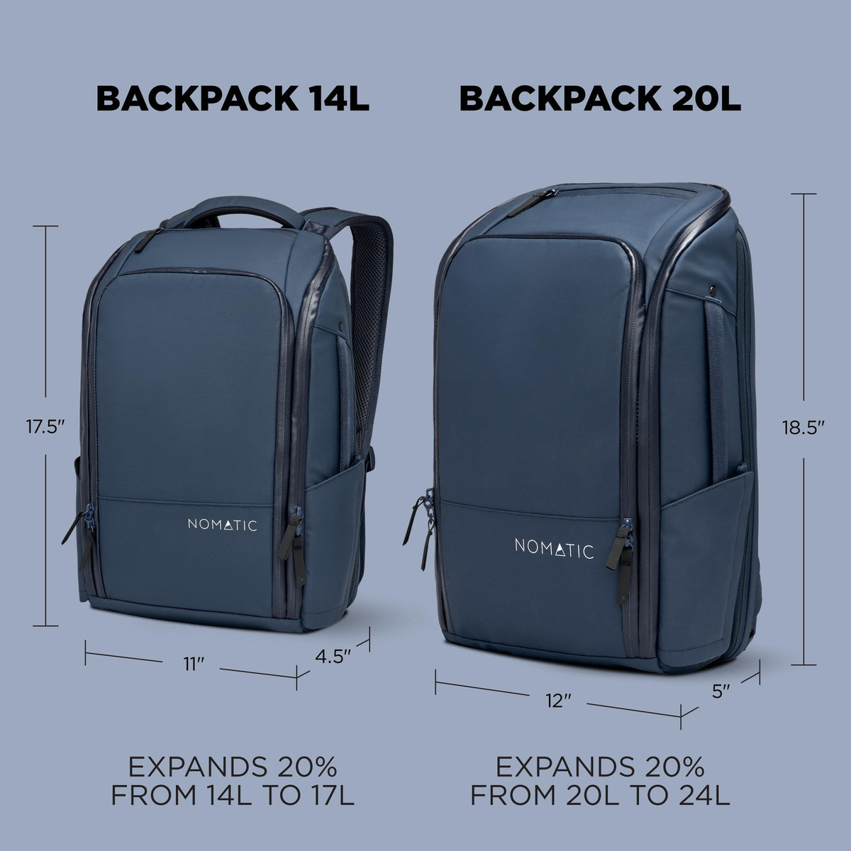 NOMATIC 20L Travel Backpack Carry-On Laptop Bag Water Resistant Business Backpack Men Women