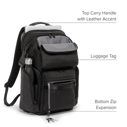 TUMI Alpha Bravo Nomadic Backpack Men’s Travel Laptop Bag Fits 15” Durable Carry-On Black
