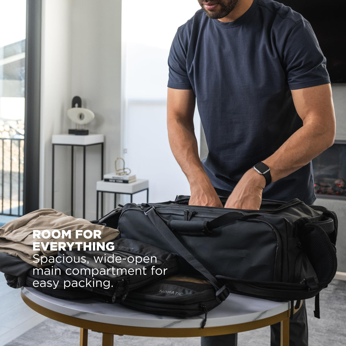 NOMATIC 40L Travel Bag Convertible Duffel Backpack Carry-On TSA Approved Laptop Bag