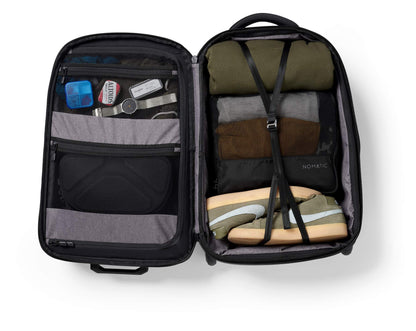NOMATIC Navigator Carry-On 37L Expandable Hard Shell Luggage Anti-Theft Roller with Laptop Compartment