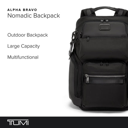 TUMI Alpha Bravo Nomadic Backpack Men’s Travel Laptop Bag Fits 15” Durable Carry-On Black