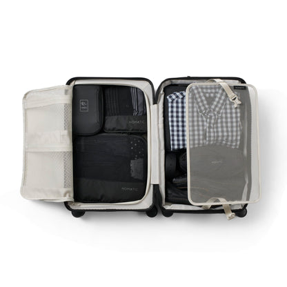 NOMATIC METHOD Carry-On Luggage Hard Shell Suitcase for 3–5 Day Travel Durable Roller Bag Black